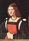 Antonio Paintings - Portrait of a Young Woman by Giovanni Antonio Boltraffio